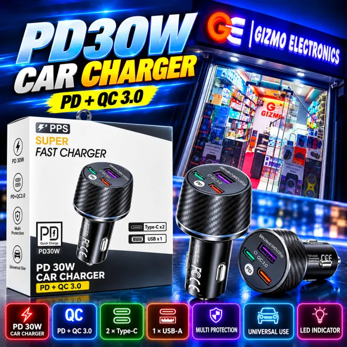 CC 30W CAR CHARGER
