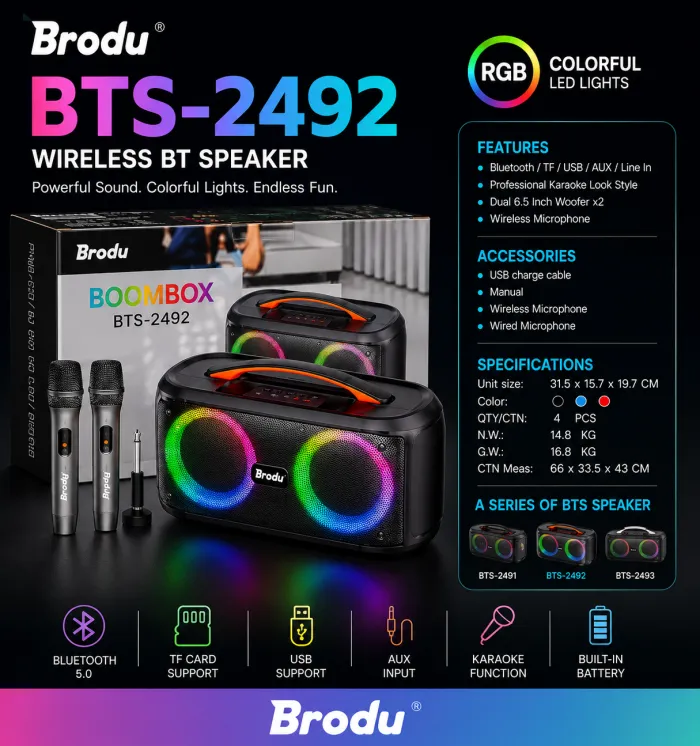 BRODU BTS 2492 SPEAKER