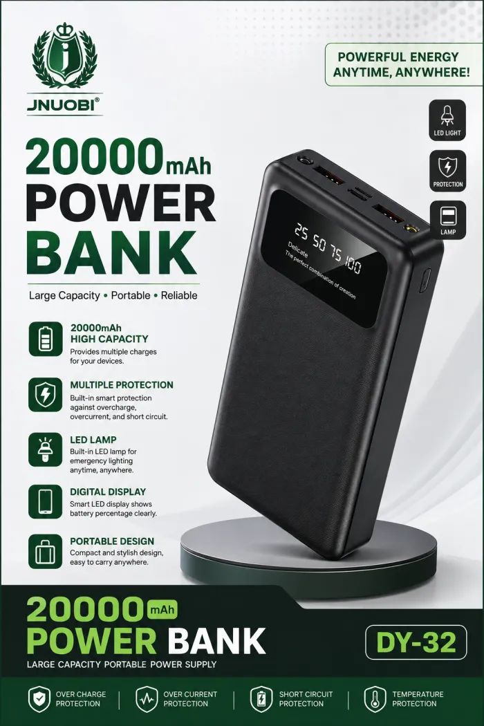 JNUOBI DY32 20000MAH POWERBANK