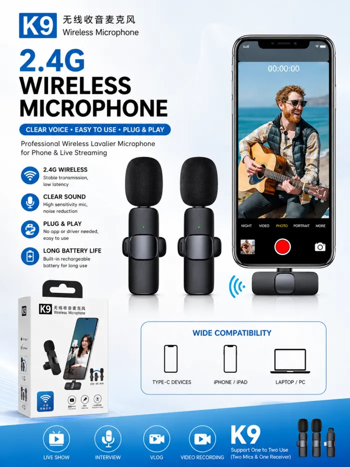 K9 TYPE C DUAL MIC