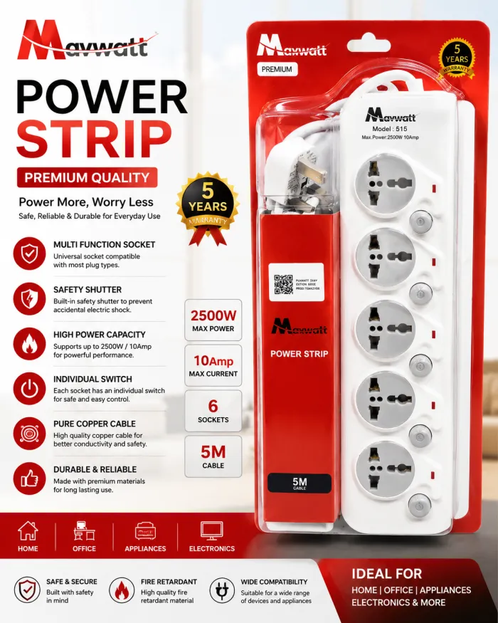 MAXWATT 5WAY EXTION CODE