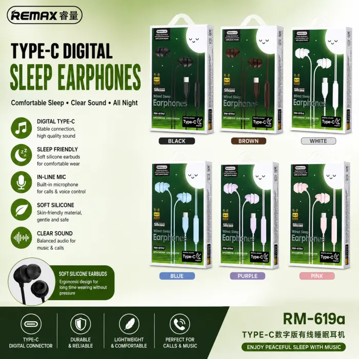 REMAX 619 TYPE C EARPHONE