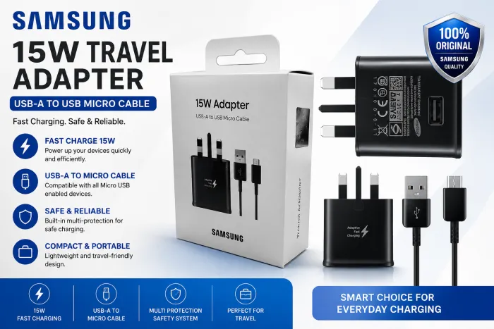 SAMSUNG 15W MICRO 2IN1 CHARGER 