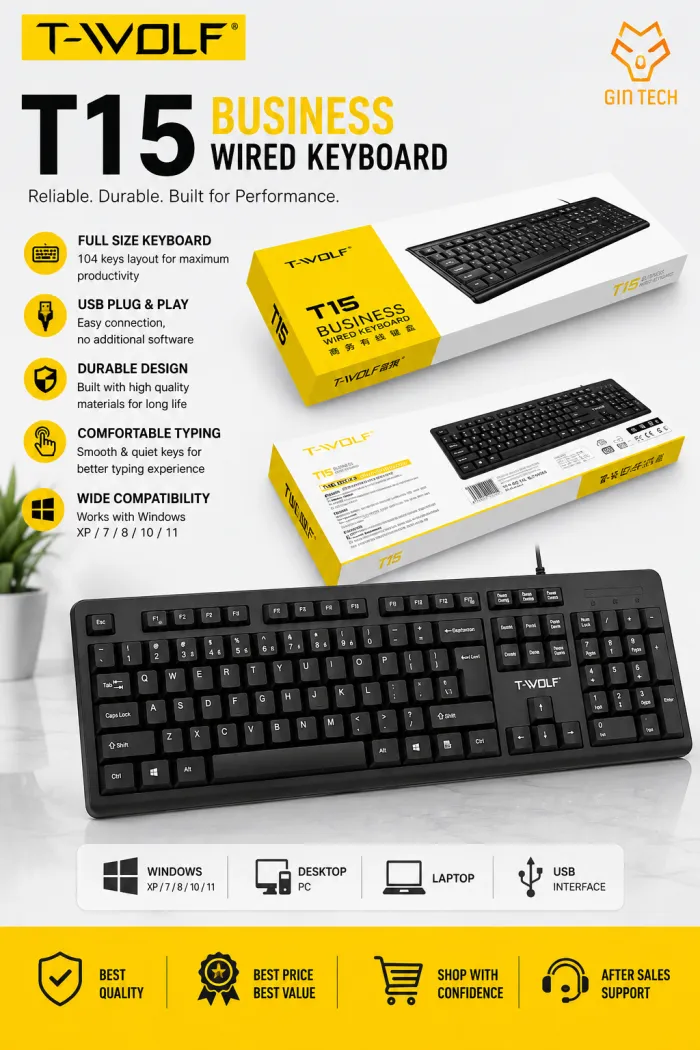 TWOLF T15 USB KEYBOARD