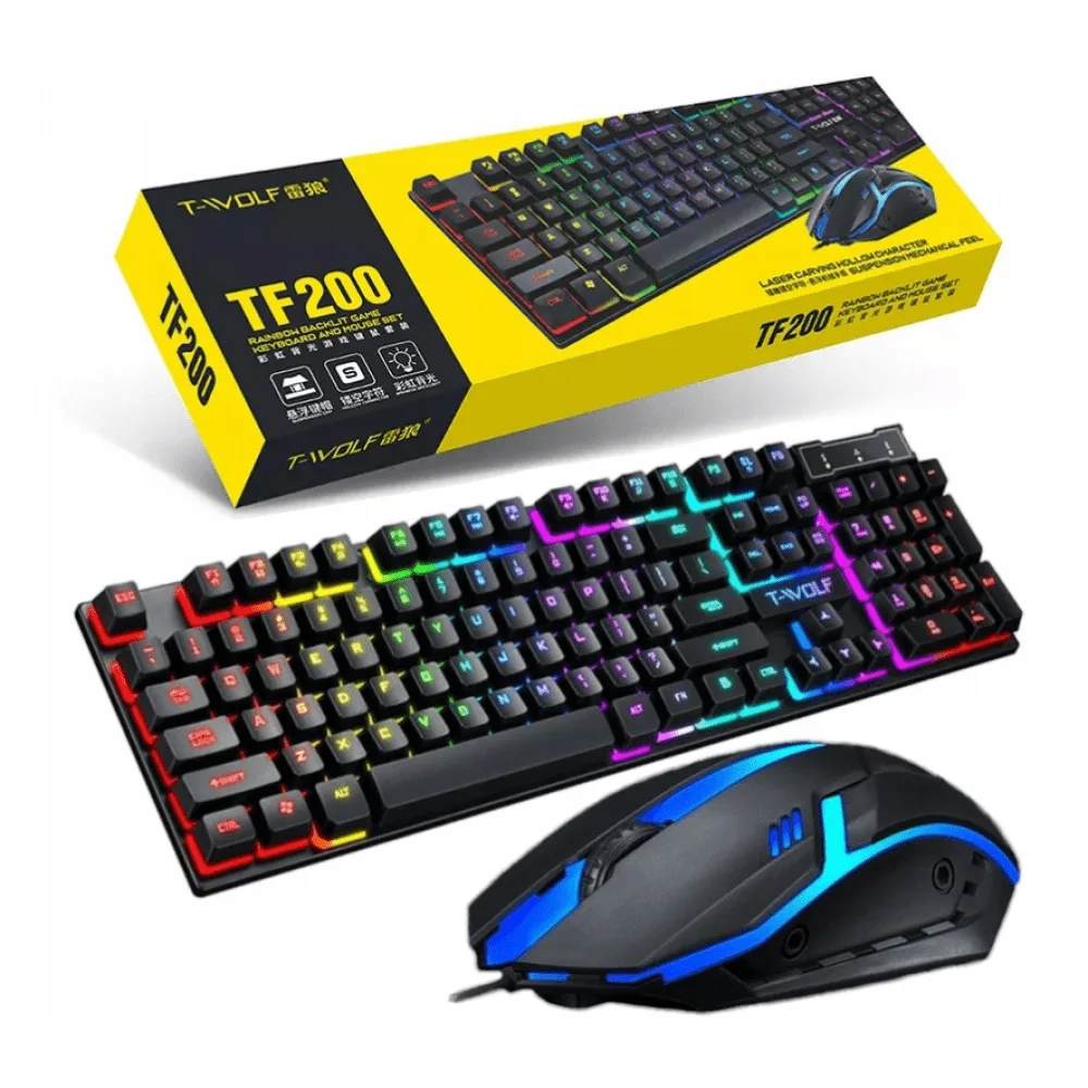 TWOLF TF200 GAMING COMBO KEYBOARD 